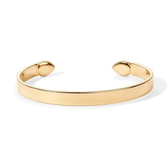 Pavvoi Jewelry - 14K Gold Plated Inspirational Engraved Adjustable Cuff Bangle Bracelets
